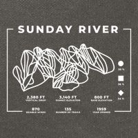 Sunday River Ski Trail Snowboard Skiing Maine Skier Cool Gift Cotton Canvas Backpack