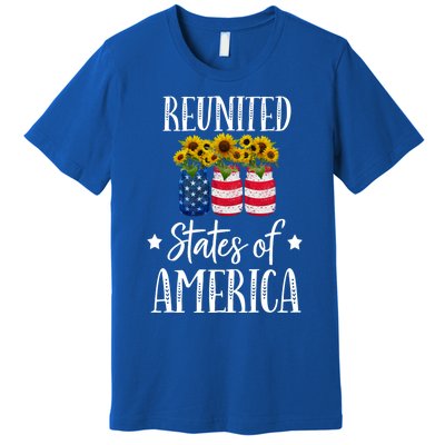 Sunflower Reunited States Of America Gift Premium T-Shirt