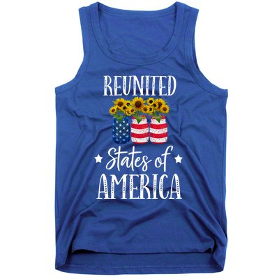 Sunflower Reunited States Of America Gift Tank Top