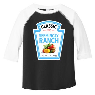 Seemingly Ranch Sauce Dressing Halloween Costume Matching Toddler Fine Jersey T-Shirt