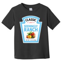 Seemingly Ranch Sauce Dressing Halloween Costume Matching Toddler T-Shirt