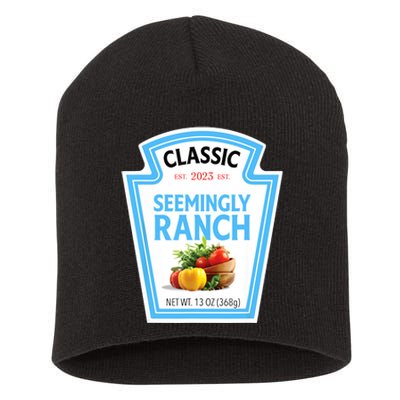 Seemingly Ranch Sauce Dressing Halloween Costume Matching Short Acrylic Beanie