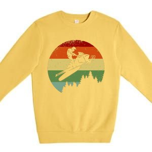 Snowmobile Retro Premium Crewneck Sweatshirt