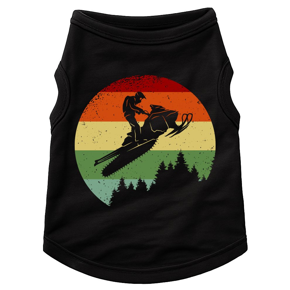 Snowmobile Retro Doggie Tank
