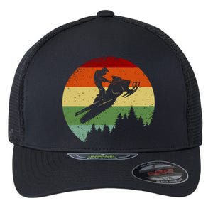 Snowmobile Retro Flexfit Unipanel Trucker Cap