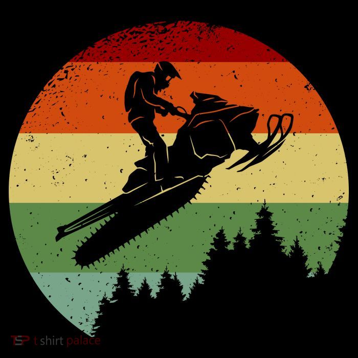Snowmobile Retro T-Shirt