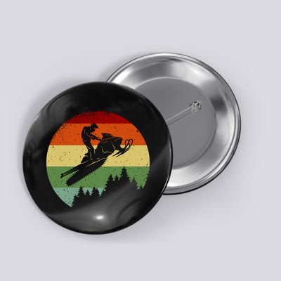 Snowmobile Retro Button