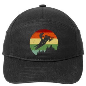 Snowmobile Retro 7-Panel Snapback Hat