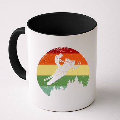 Snowmobile Retro Mug