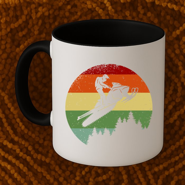 Snowmobile Retro Mug