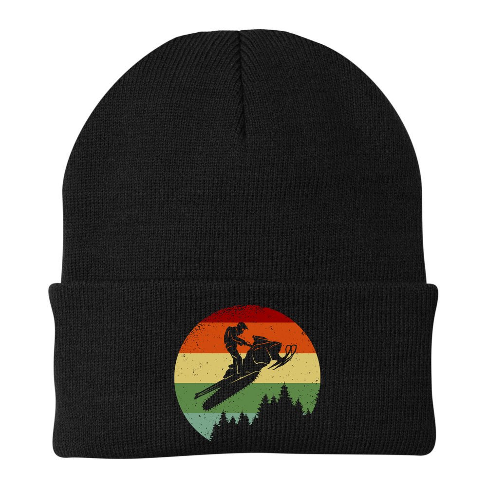 Snowmobile Retro Beanie