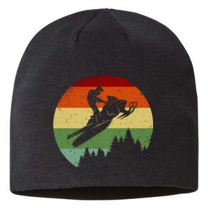 Snowmobile Retro Sustainable Beanie