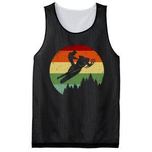 Snowmobile Retro Mesh Reversible Basketball Jersey Tank