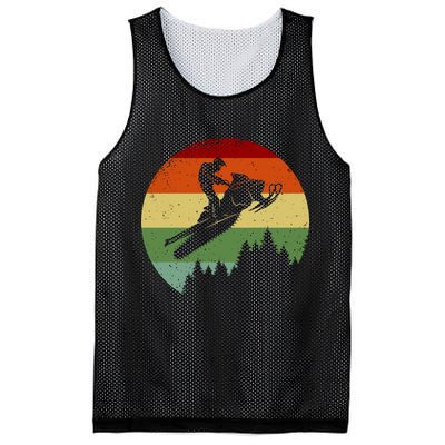 Snowmobile Retro Mesh Reversible Basketball Jersey Tank