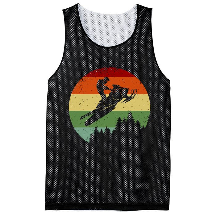 Snowmobile Retro Mesh Reversible Basketball Jersey Tank