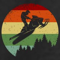 Snowmobile Retro Tumbler
