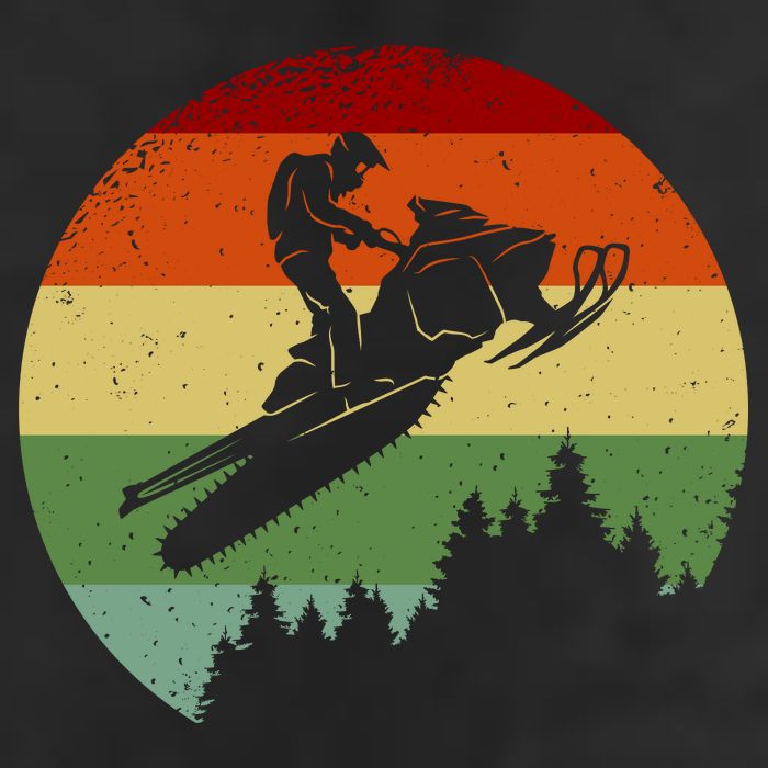 Snowmobile Retro Tumbler