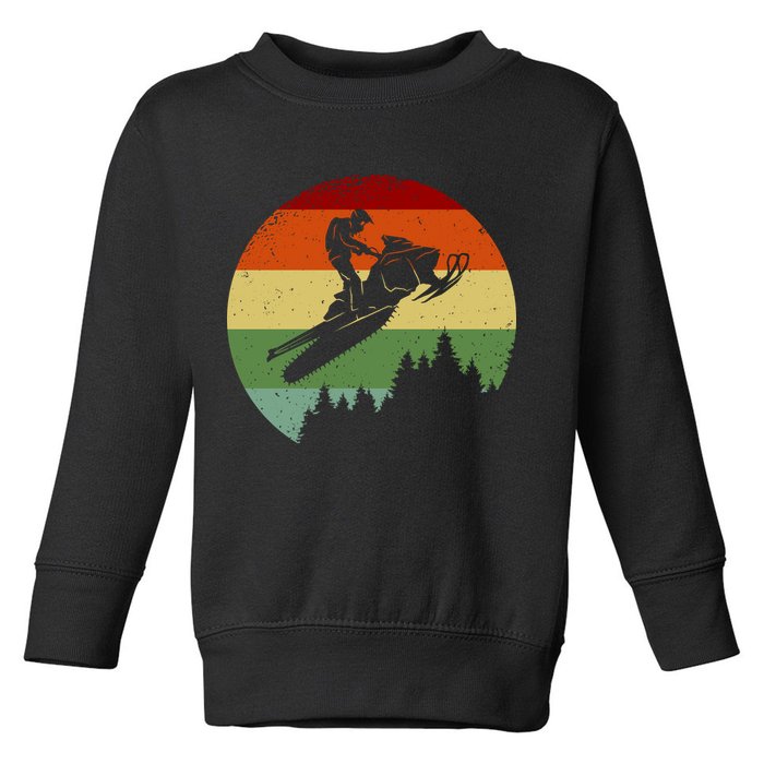Snowmobile Retro Toddler Sweatshirt