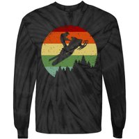 Snowmobile Retro Tie-Dye Long Sleeve Shirt