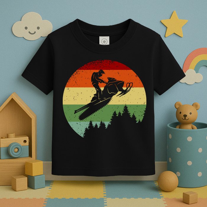 Snowmobile Retro Toddler T-Shirt