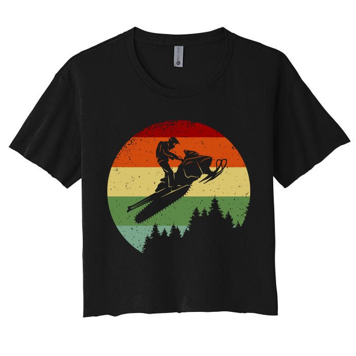 Snowmobile Retro Crop Top