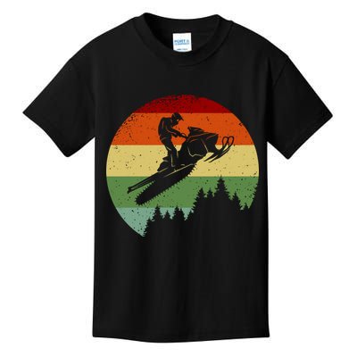 Snowmobile Retro Kids T-Shirt