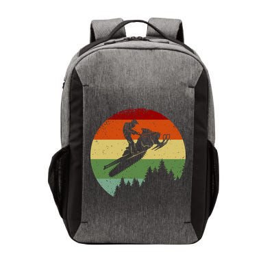 Snowmobile Retro Vector Backpack