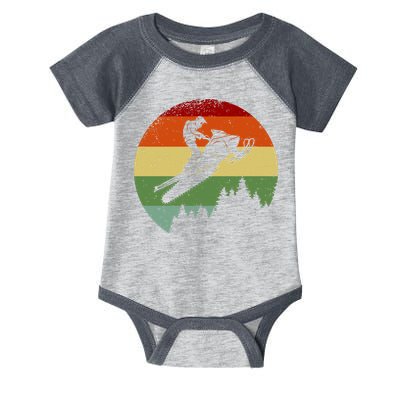Snowmobile Retro Infant Baby Jersey Bodysuit