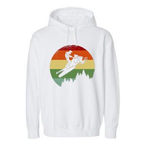 Snowmobile Retro Garment-Dyed Fleece Hoodie