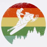 Snowmobile Retro Garment-Dyed Sweatshirt