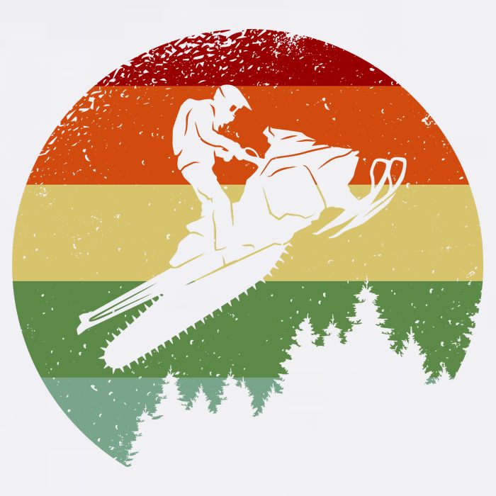 Snowmobile Retro Garment-Dyed Sweatshirt