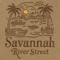 Savannah River Street Georgia Souvenir Cotton Canvas Backpack
