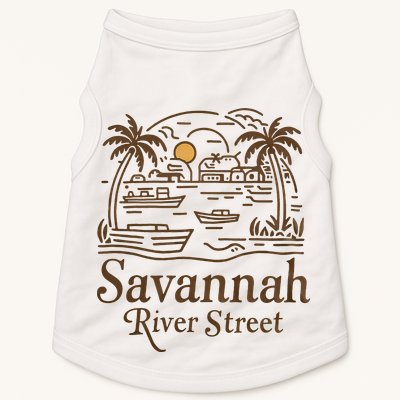 Savannah River Street Georgia Souvenir Doggie Tank