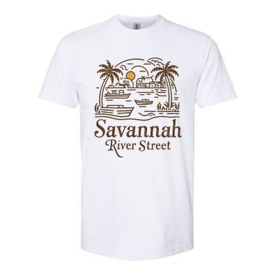 Savannah River Street Georgia Souvenir Softstyle CVC T-Shirt