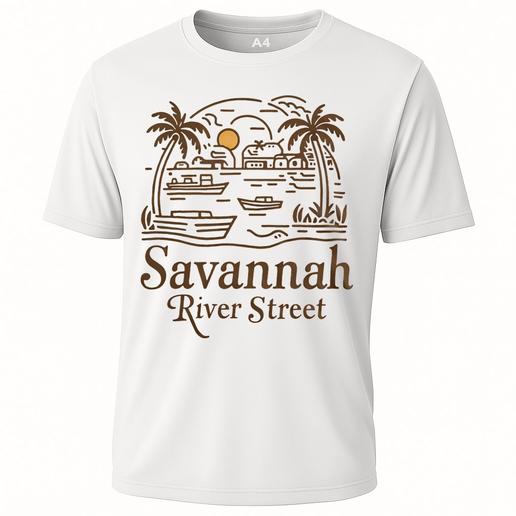 Savannah River Street Georgia Souvenir Performance Shirt