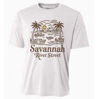 Savannah River Street Georgia Souvenir Cooling Performance Crew T-Shirt