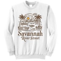 Savannah River Street Georgia Souvenir Sweatshirt