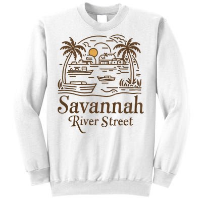 Savannah River Street Georgia Souvenir Sweatshirt