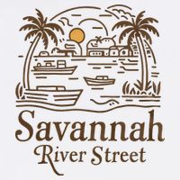 Savannah River Street Georgia Souvenir 11oz C Handle Ceramic Mug
