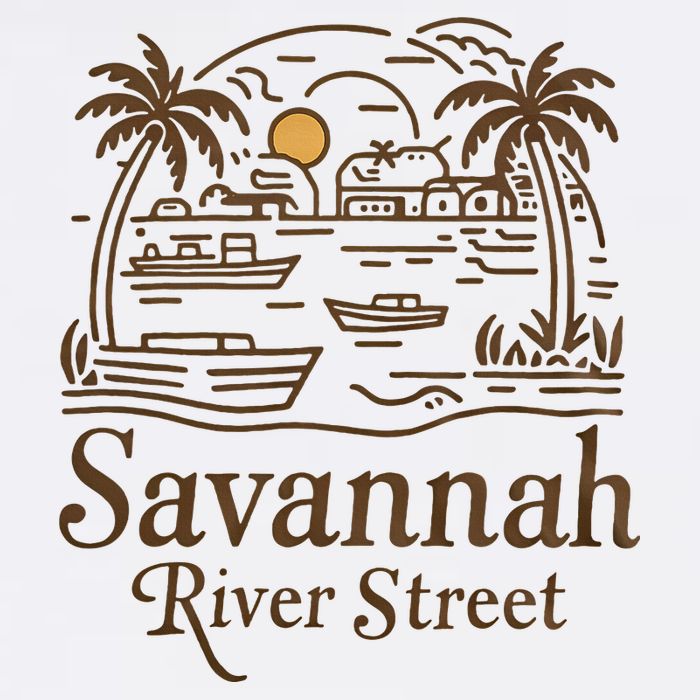 Savannah River Street Georgia Souvenir 11oz C Handle Ceramic Mug