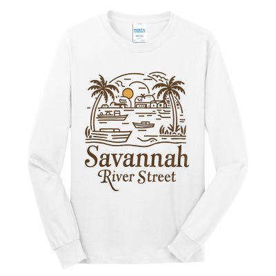 Savannah River Street Georgia Souvenir Tall Long Sleeve T-Shirt