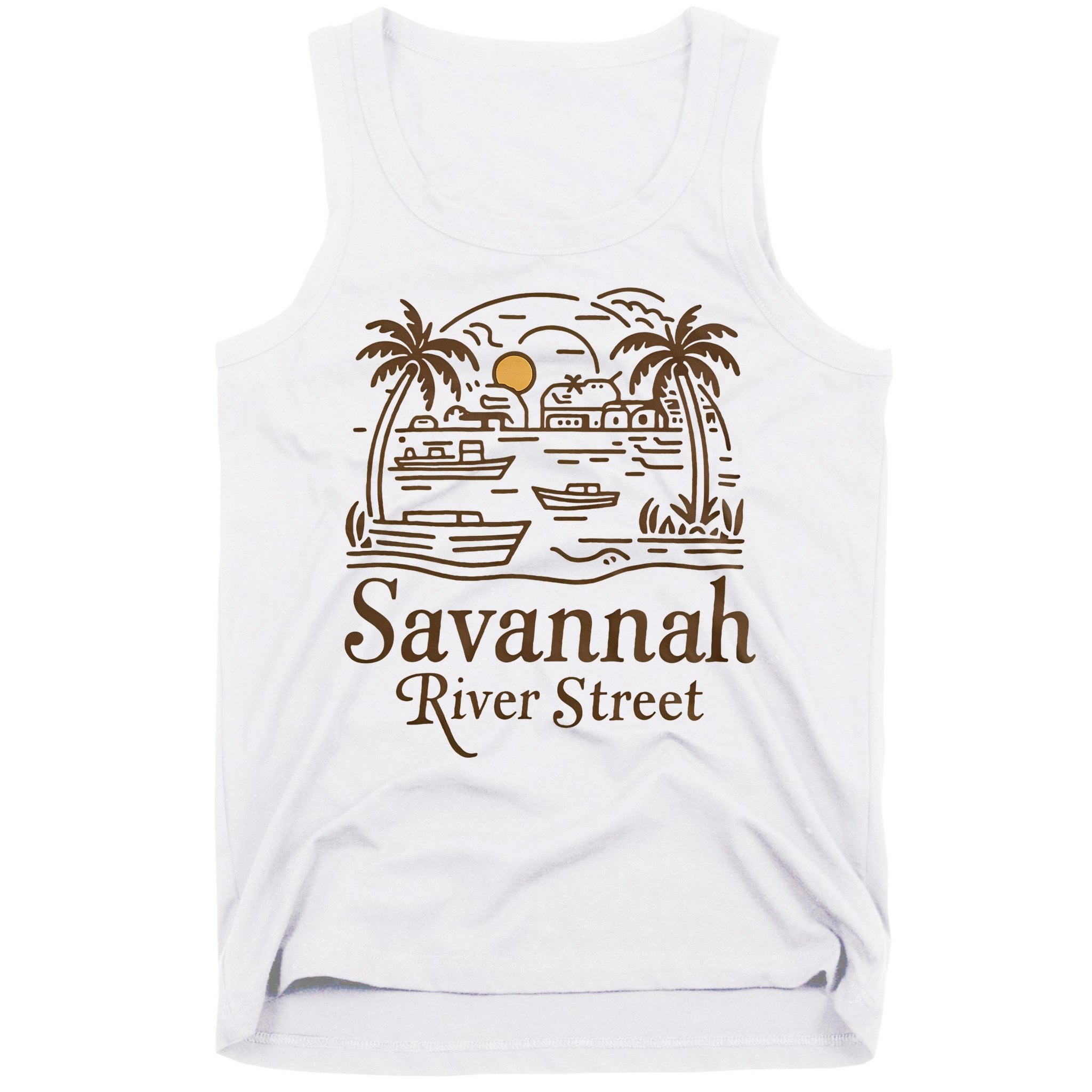 Savannah River Street Georgia Souvenir Tank Top