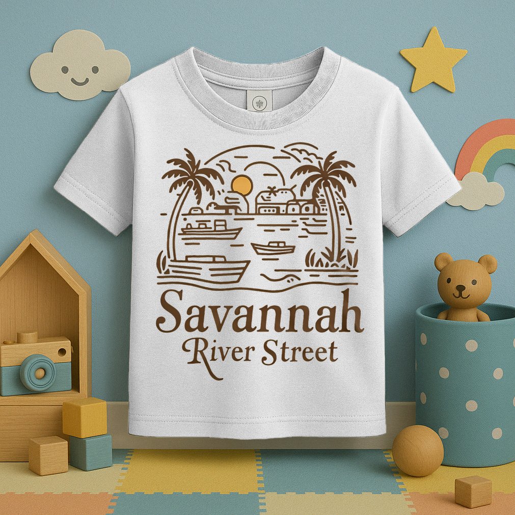 Savannah River Street Georgia Souvenir Toddler T-Shirt