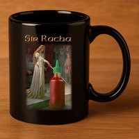 Sir Racha Sauce 11oz C Handle Ceramic Mug