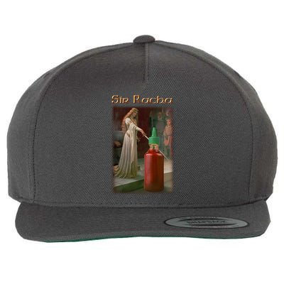 Sir Racha Sauce Wool Snapback Cap