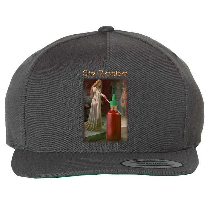 Sir Racha Sauce Wool Snapback Cap