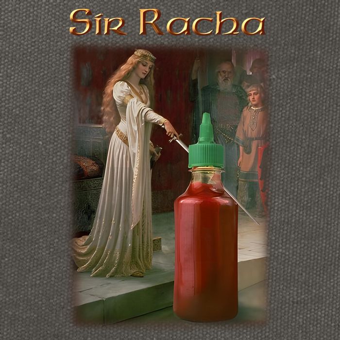 Sir Racha Sauce Cotton Canvas Backpack