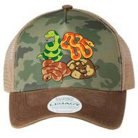 Snake Reptile Serpents Funny Snakes Legacy Tie Dye Trucker Hat