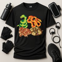 Snake Reptile Serpents Funny Snakes Performance Shirt