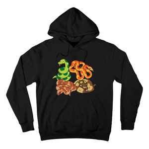 Snake Reptile Serpents Funny Snakes Hoodie